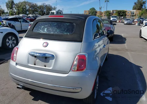 2012 Fiat 500C Lounge z USA, uszkodzony, nr VIN 3C3CFFER3CT201960